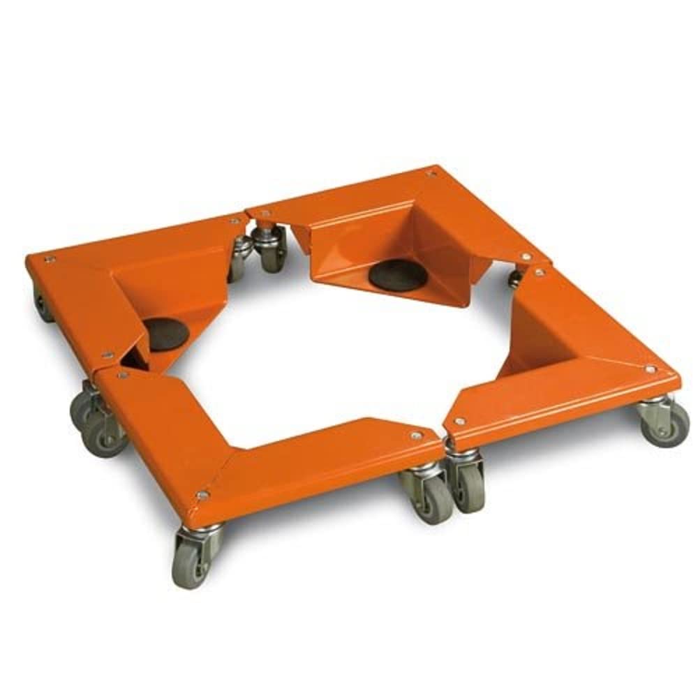 Unicraft Transportrollen, Ecktransportrollen ETR 4/150 (Tragkraft: 150 kg, niedrige Ladehöhe, Anti-R