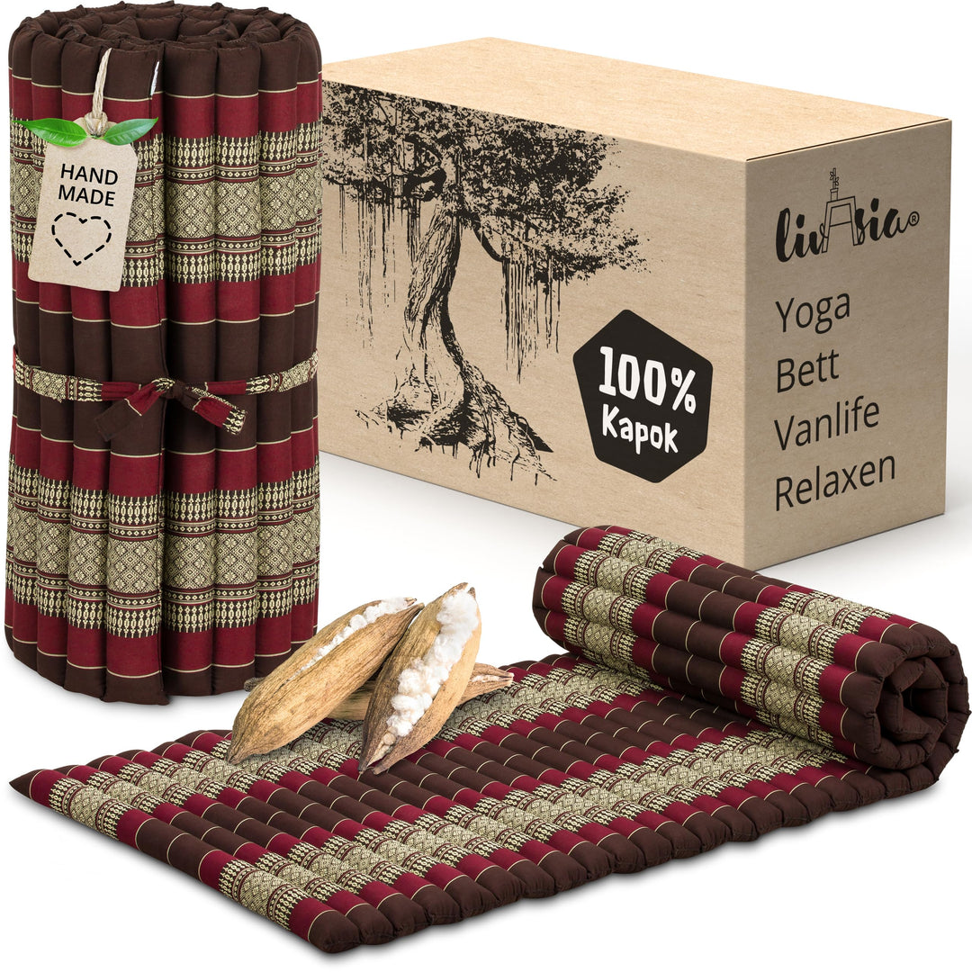 livasia Rollmatte Rollmatratze M schmal Einzelbett - 200x75x4,5cm - Gästebett Gästematratze 1 Person
