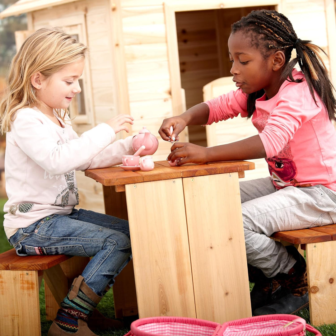 AXI ZidZed Picknick Set aus Holz XXL | Picknicktisch & Picknickbank für Kinder
