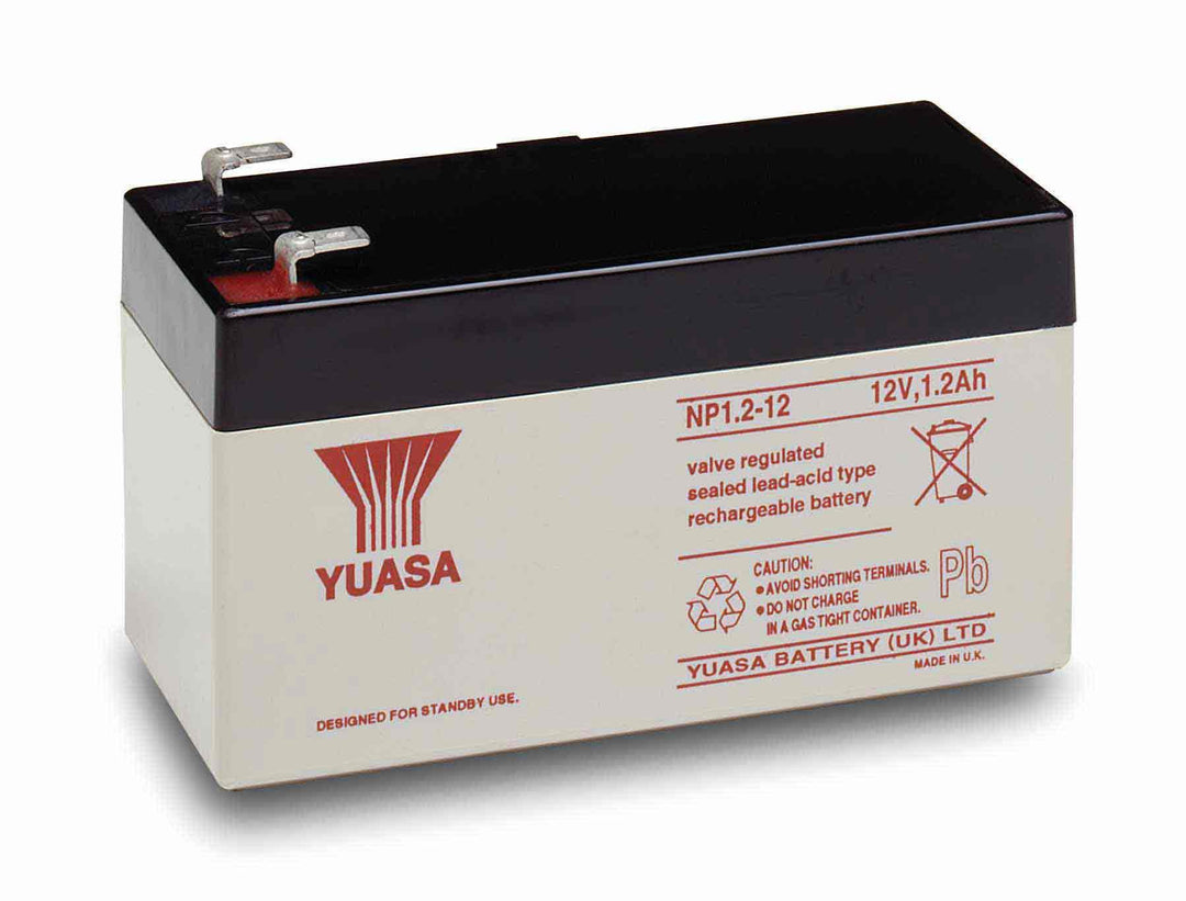 Yuasa NP1.2-12 Blei-Akku 12V (Faston 187-4,8mm)