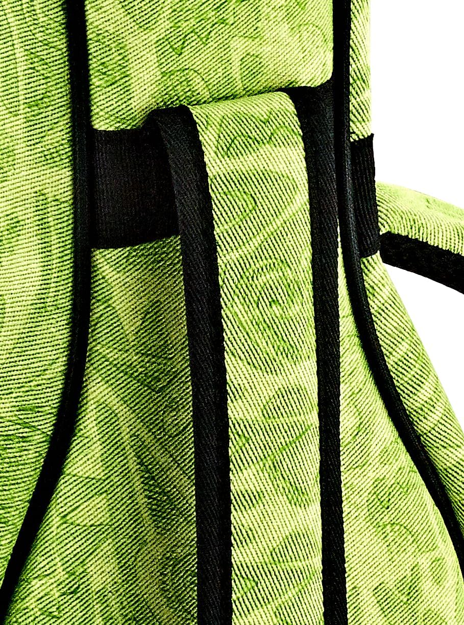 ORTEGA Gigbag für Tenor Ukulelen - Denim Look Green (OUB-TE-GRJ)