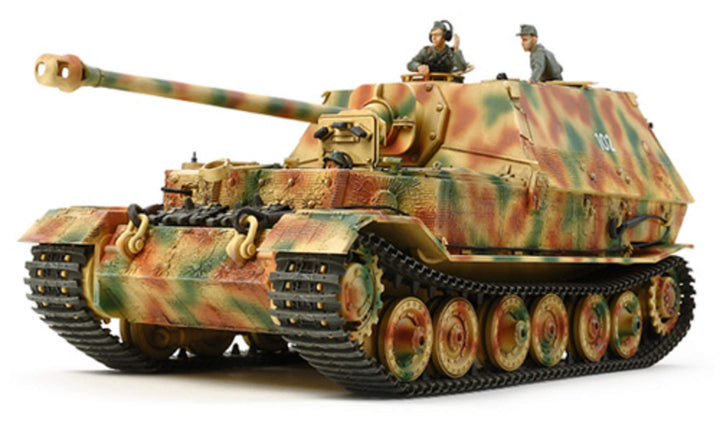 TAMIYA 300035325 - 1:35 WWII Deutscher Schwerer Kampfpanzer Elefant, Beige