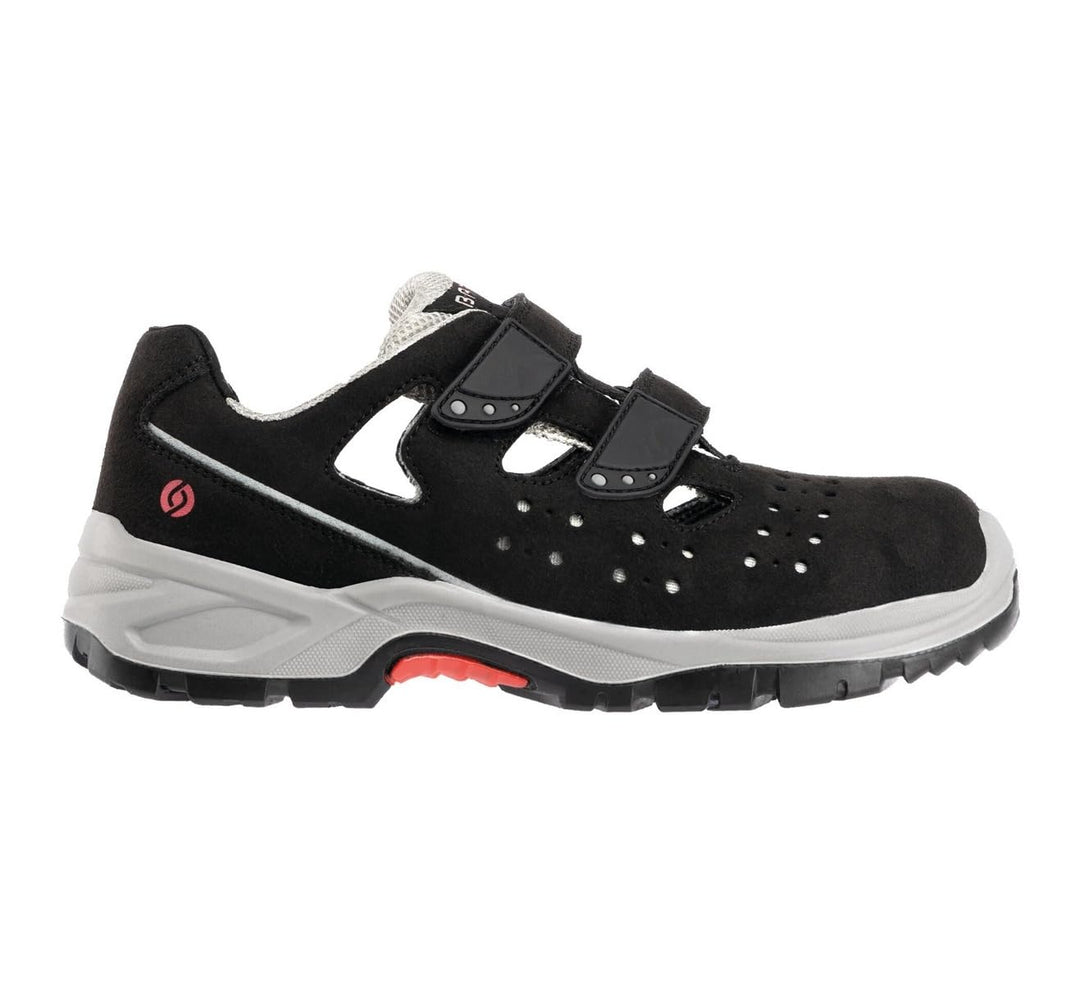 BAAK Sicherheitssandalen S1P "Hardy" Industrial - Go&amp;Relax. 1 Stück. 43. Schwarz/Weiss. 7227N 43 EU,