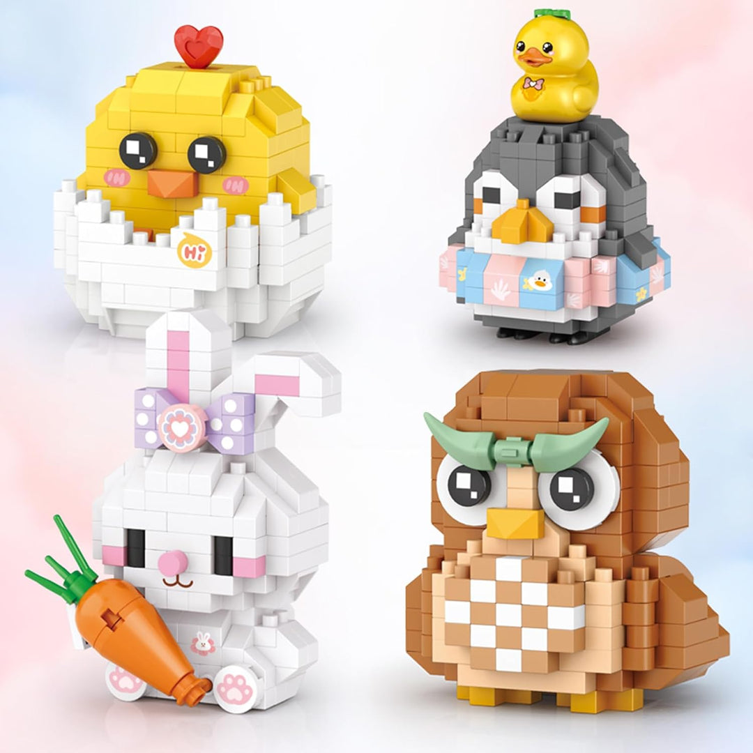 MEIEST 8 PCS Mini Tiere Bausteine Set,Tier Themed Sammlung BAU Ziegel Spielzeug,Nette Wohnkultur