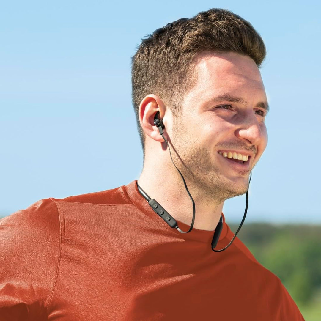 Hama Bluetooth Kopfhörer In Ear „Freedom Neck III“ (Sport Kopfhörer zum Joggen, mit Nackenbügel, Hea