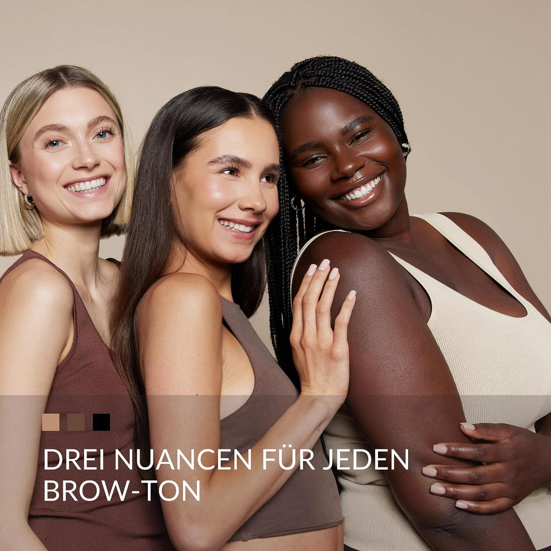 fleeky Tint Kit Black - DIY Set fürs Färben von Gesichtshärchen wie Augenbrauen, Barthaaren etc. bes