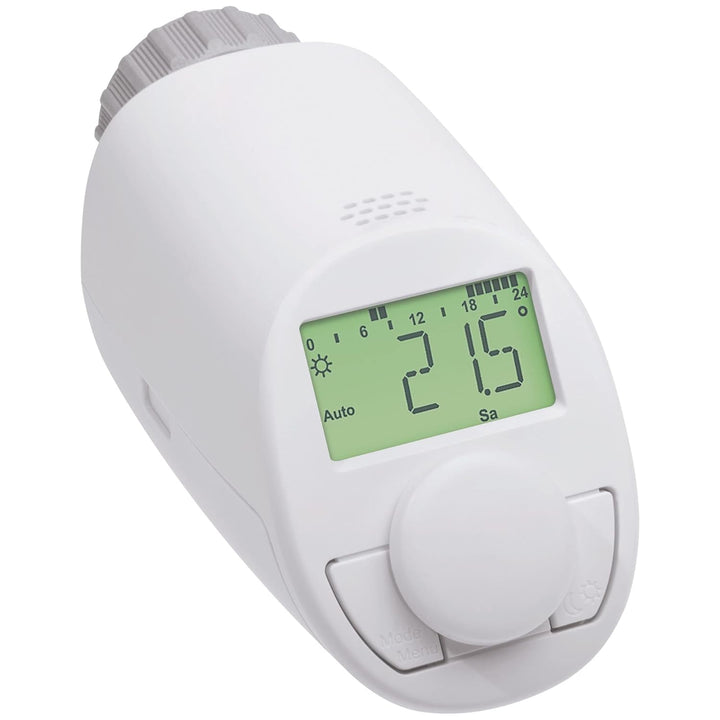 eqiva Elektronik-Heizkörperthermostat Model N, 2er-Set, Weiss 2er-Set ohne Bluetooth, 2er-Set ohne B