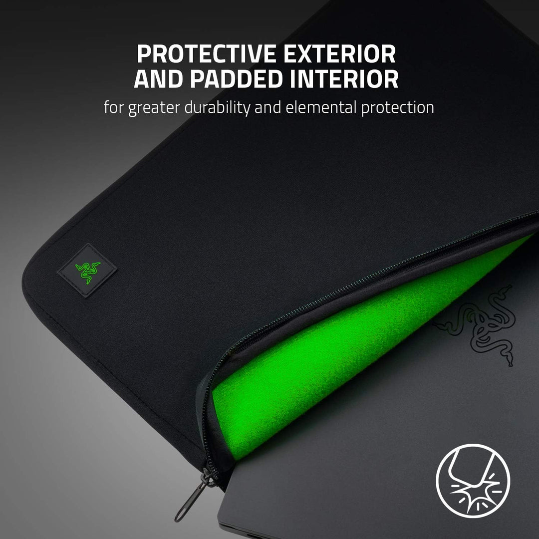 Razer Laptophülle aus Neopren, 33 cm (13 Zoll), Kratz- und wasserabweisend, gepolstertes Innenfutter
