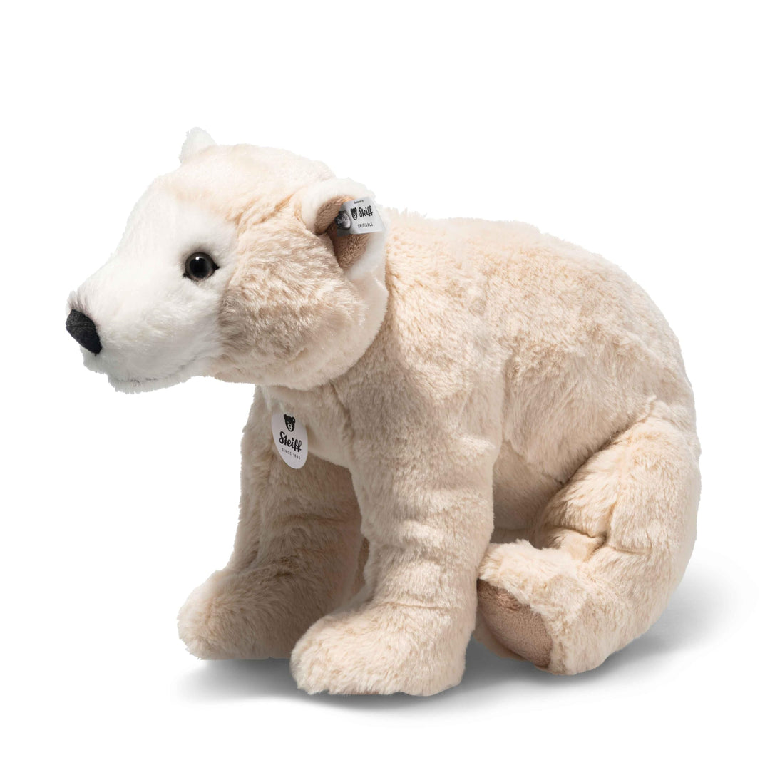 Steiff 062575 Teddies for Tomorrow Siro Eisbär 30cm, Creme sitzend