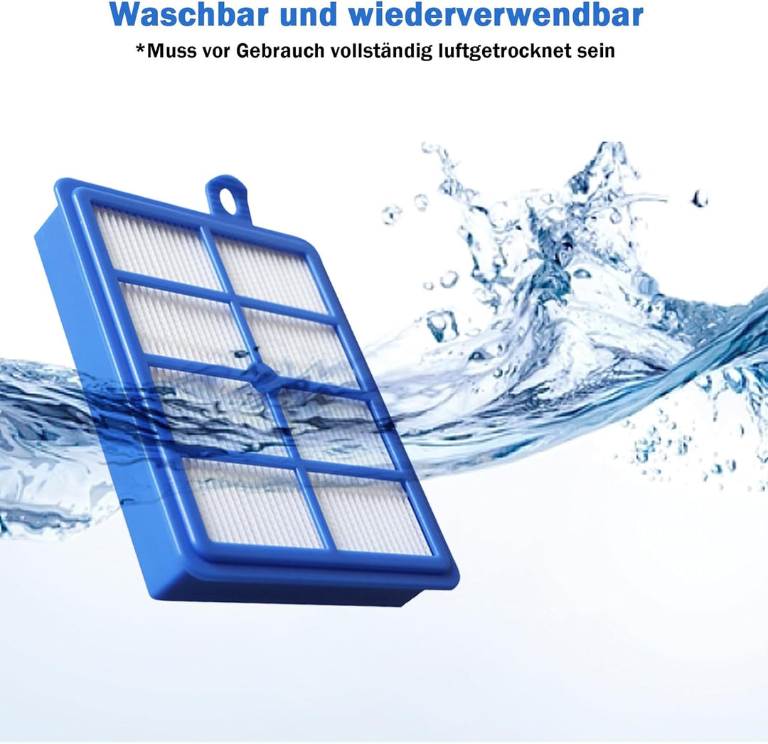 Staubbeutel Filter Zubehör Set für AEG VX6 VX7 VX8 VX9 Bodenstaubsauger VX6-2 VX6-1-ÖKO VX6-2-ÖKO VX