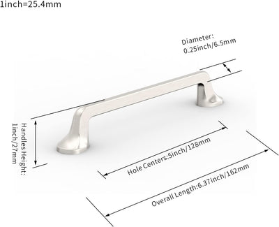 FURNIWARE 10 Stück Möbelgriffe Schrankgriffe Küchengriffe Schubladengriffe Griffe Möbel für Küchensc