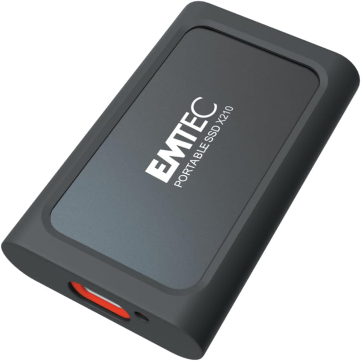 Emtec Externe SSD X210 Elite 256 GB – SSD Schnittstelle USB-C 3.2 Gen2 – abwärtskompatibel mit USB 3