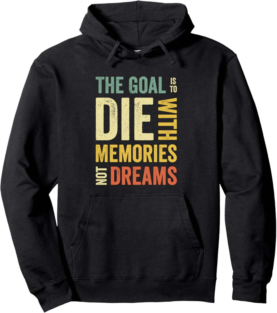 Goal Life Zitate motivierende positive Botschaft inspirierend Pullover Hoodie