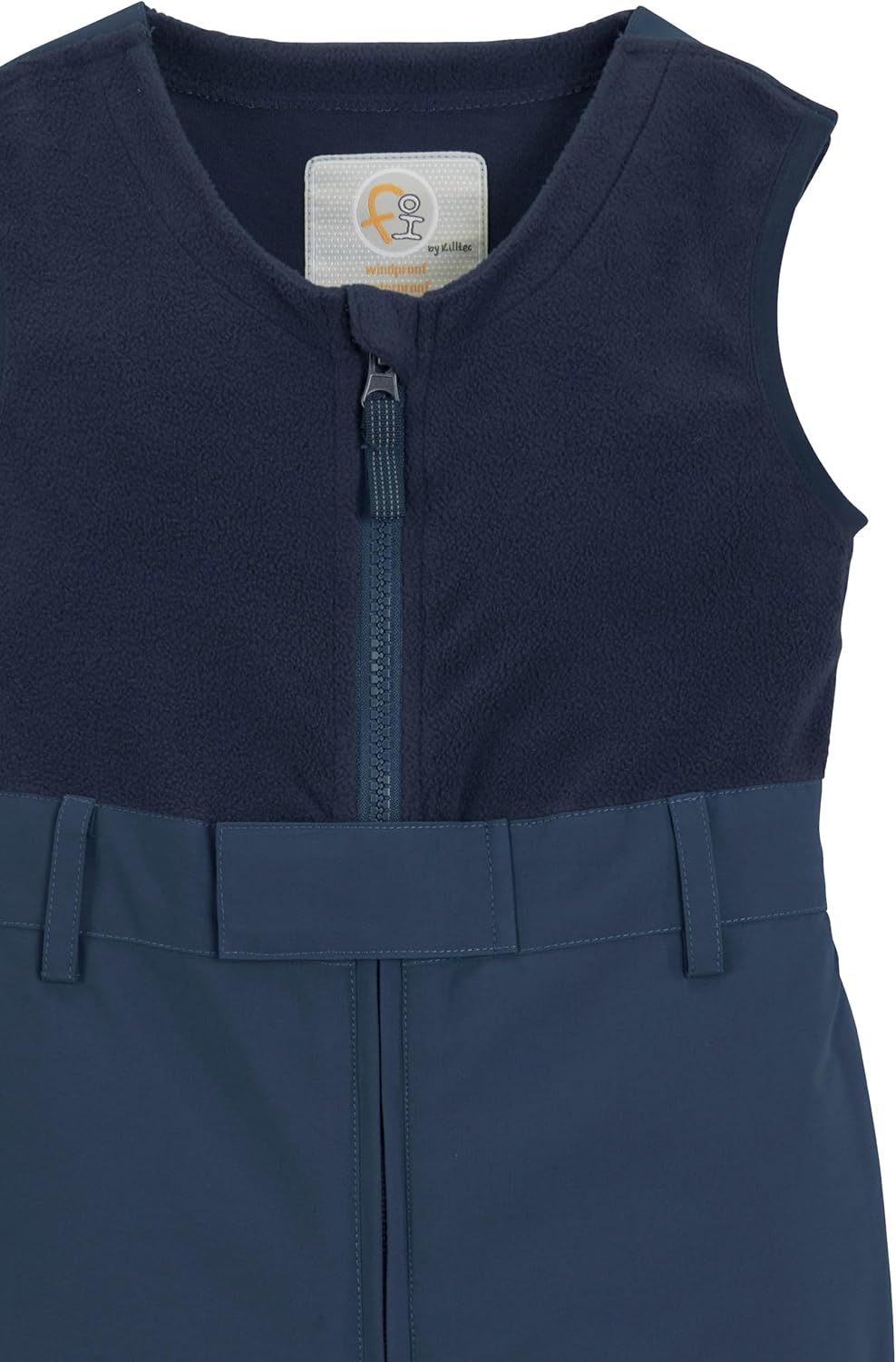 first instinct by killtec Unisex Wärmende Latzhose/Schneeanzug mit Schneefang, Dunkelblau