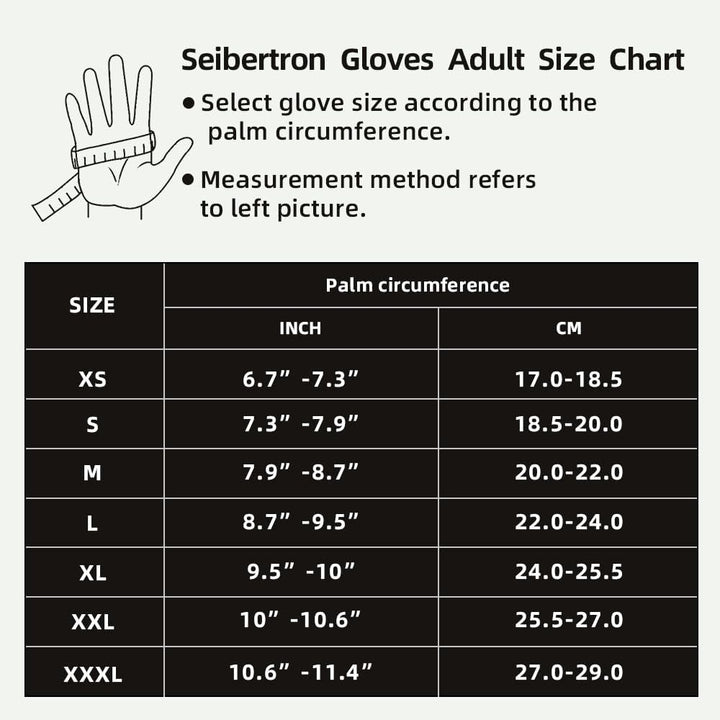 Seibertron HIGH-VIS SDXW Power Grip Rutschfeste Winter Warm Kaltes Wetter Zustand Wasserdichte Windd