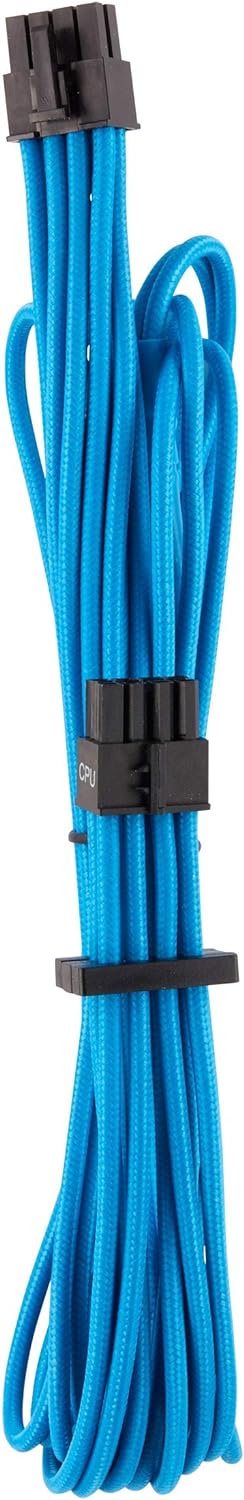 Corsair Premium Sleeved Netzteil Starter-Kabel-Set Typ4 (Generation 4-Serie) Blau Starter-Set Blau,