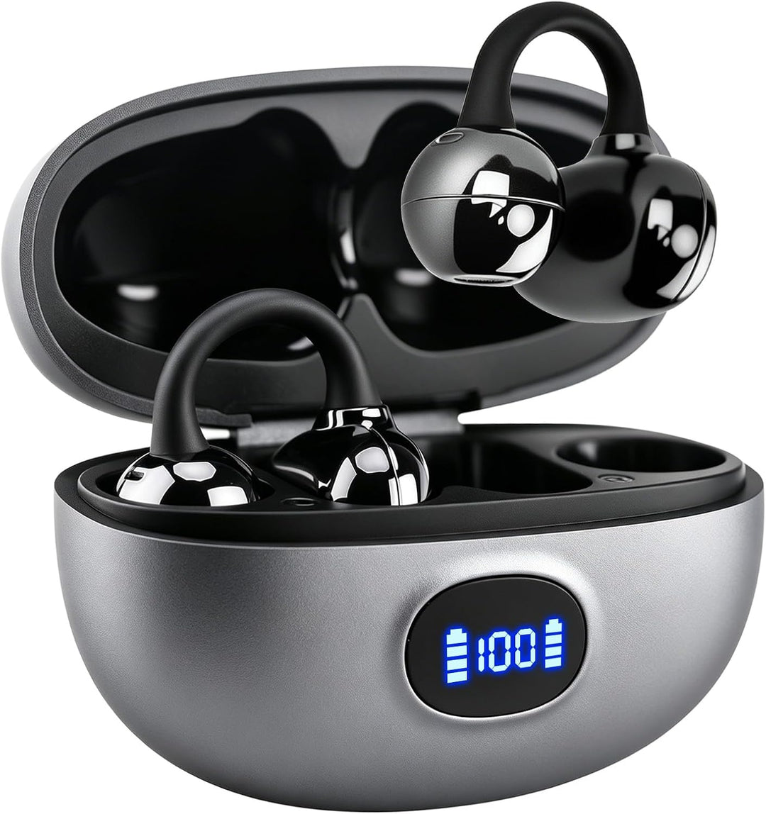 Kabellose Bluetooth Kopfhörer Ohrclip,20H Akkulaufzeit,Bluetooth 5,4 | Wasserdicht,Besonders Leicht,