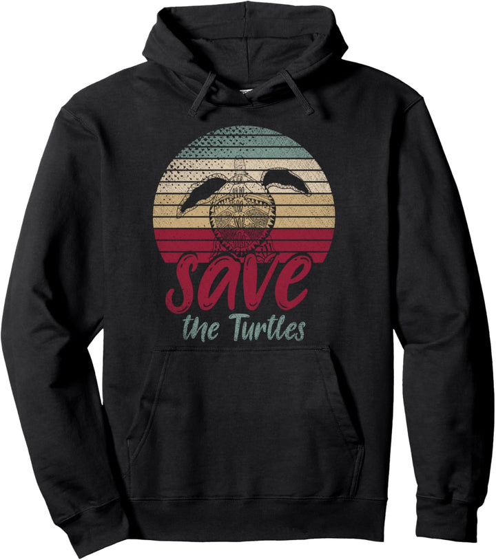 Rette die Schildkröten Tierschutz Ozean Meeresschildkröte Pullover Hoodie