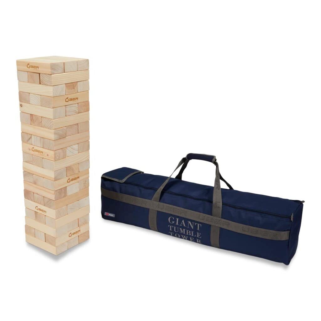 Übergames Giga grosser Riesenwackelturm Kiefer, bis 150 cm, Grundhöhe ca. 90 cm - aus ECO-Holz: unse