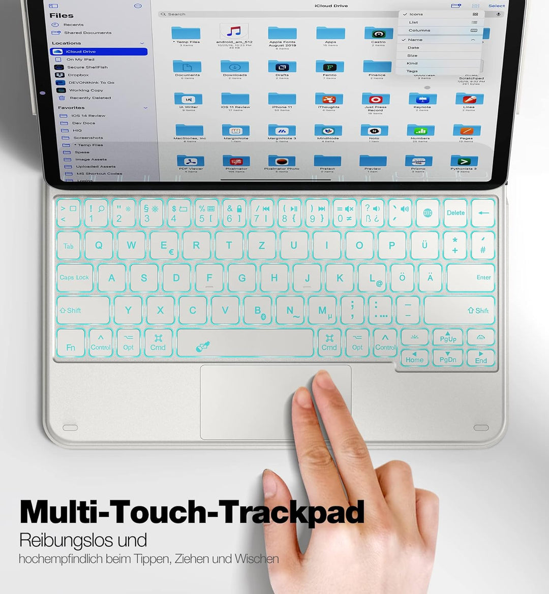 Dracool Kompatibel mit iPad Air 5. 2022/Air 4. 2020 (10,9") und iPad Pro 11 3./2./1. Gen Tastatur mi