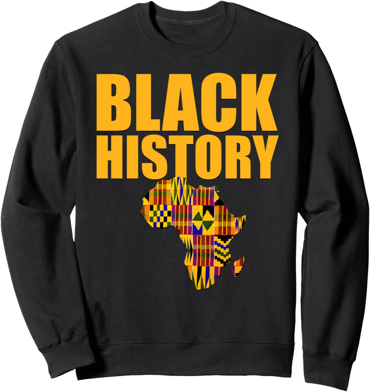 Oheneba: Black History Africa Kente Melanin Pattern Sweatshirt