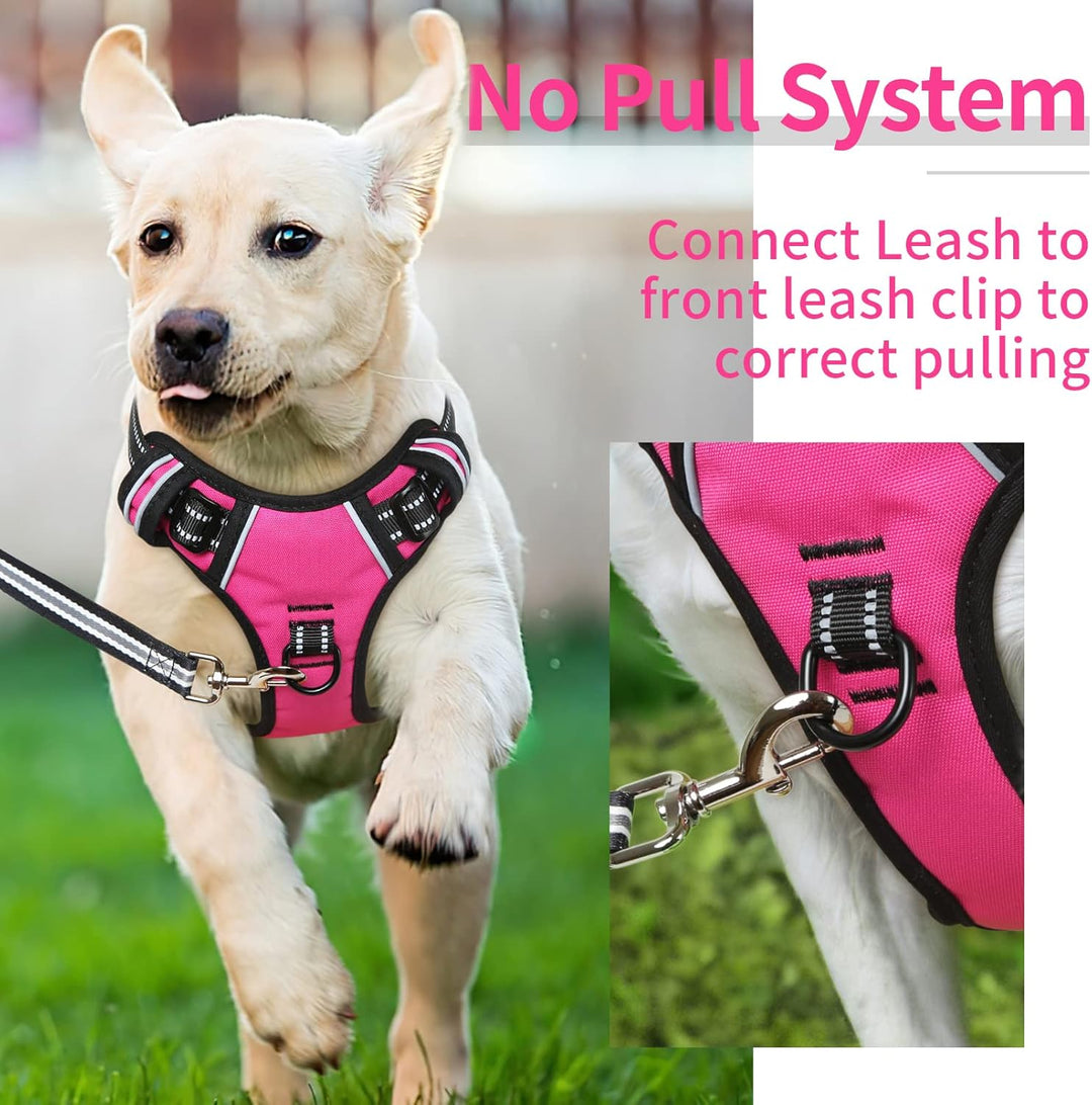 HEELE Hundegeschirr, No-Pull Hundegeschirr, Brustgeschirr für Mittelgrosse Hunde, Weich Atmungsaktiv