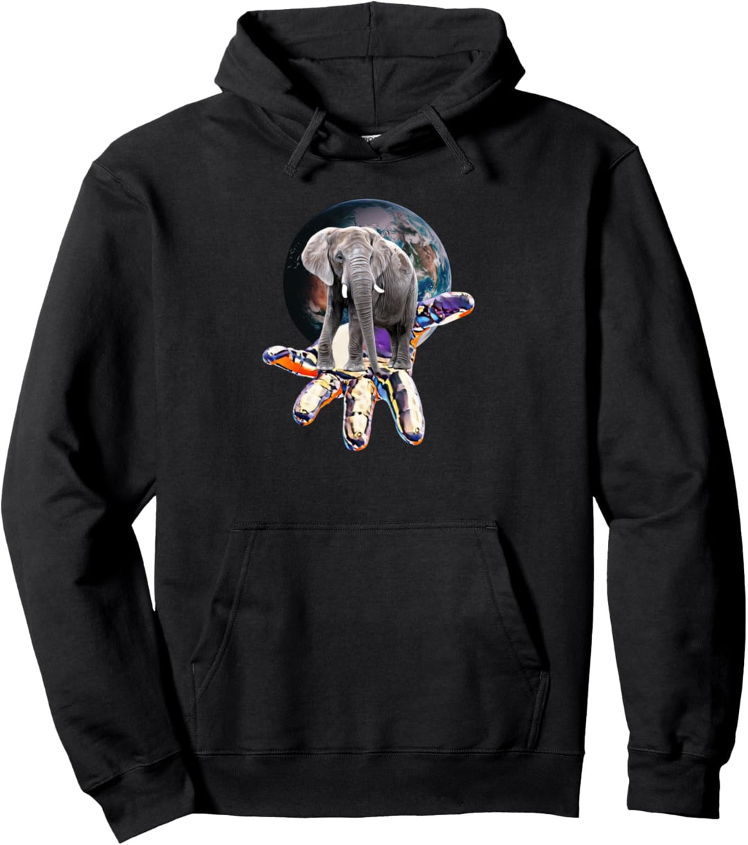 Elefant Motiv Afrika Elefanten Pullover Hoodie