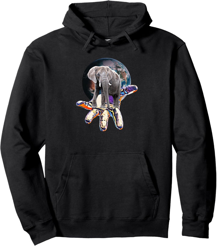 Elefant Motiv Afrika Elefanten Pullover Hoodie