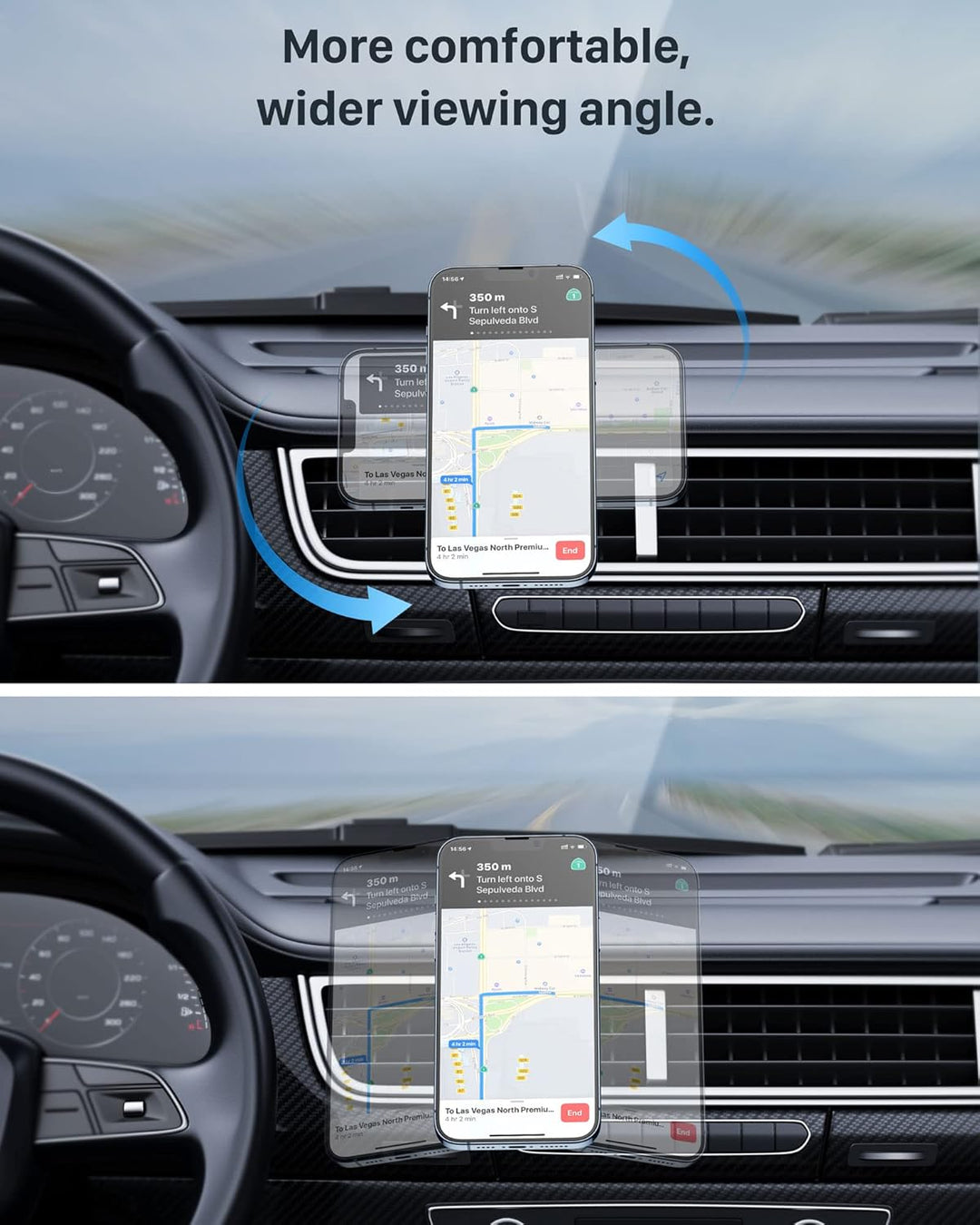 YOSH für MagSafe Handyhalterung Auto, Magnetische Handyhalterung Auto, 360° drehbare Halterung für A
