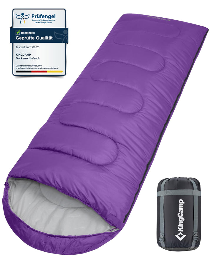 KingCamp Schlafsack für Erwachsene, kaltes Wetter &amp; warm, XL, grosse und hohe Flanell-Schlafsäcke mi