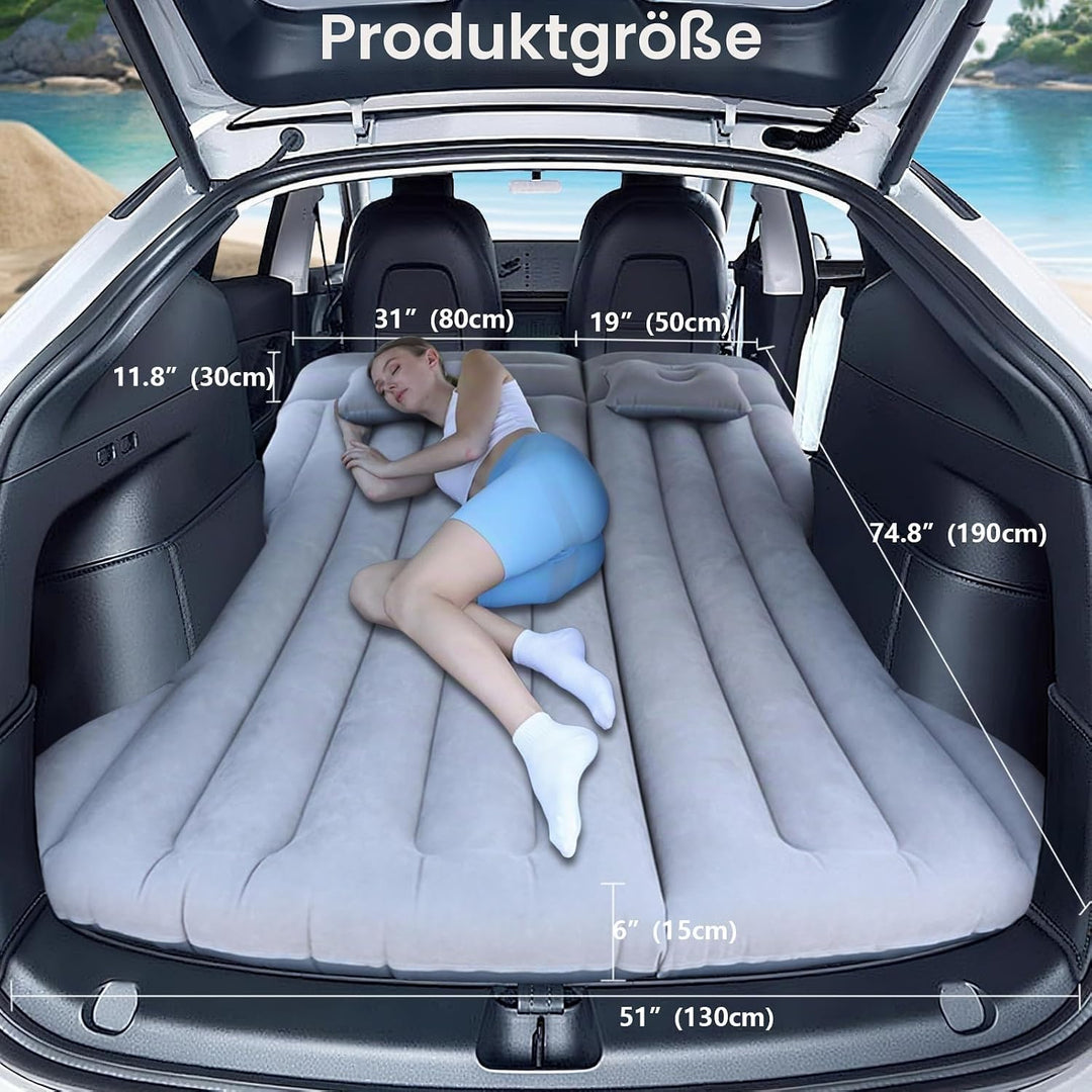 Auto Luftmatratz, SUV Matratze Kofferraum, Car Air Mattress, Faltbar Automatratzen für Camping/Reise