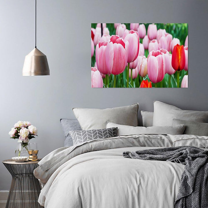 Feeby Bilder Blumen Tulpen 80x60 cm Wohnzimmer Schlafzimmer Büro Flur Küche Wandbilder Modern Bild a