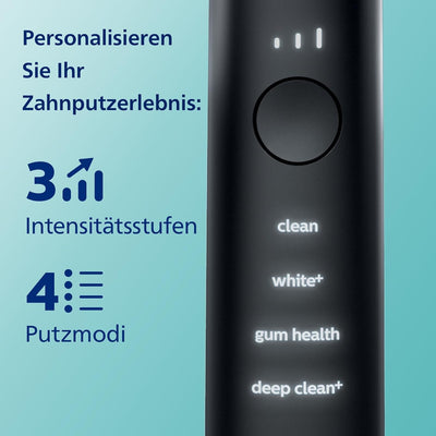 Philips Sonicare DiamondClean 9000 elektrische Zahnbürste, Doppelpack, Schallzahnbürste mit App, Dru