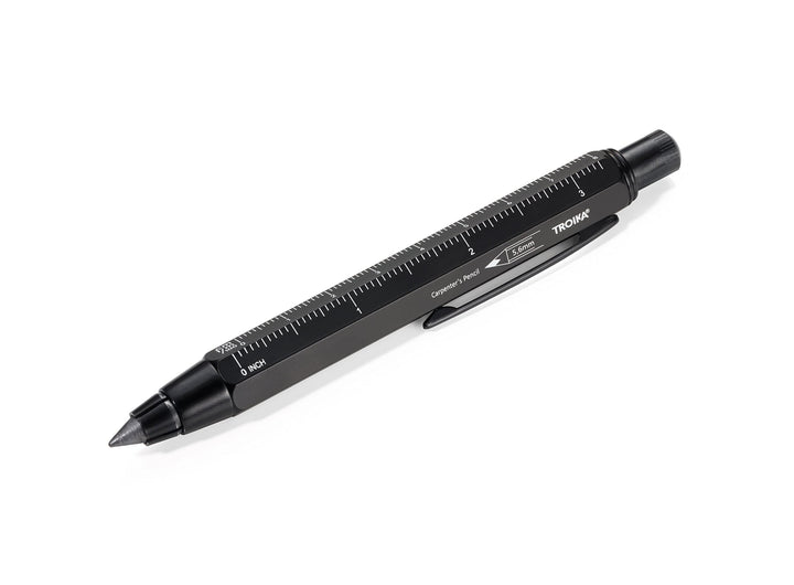 TROIKA ZIMMERMANN 5,6 BLEISTIFT- PEN56/BK -Fallminen-Stift (5,6 mm HB-Mine) - Zentimeter-/Zoll-Linea
