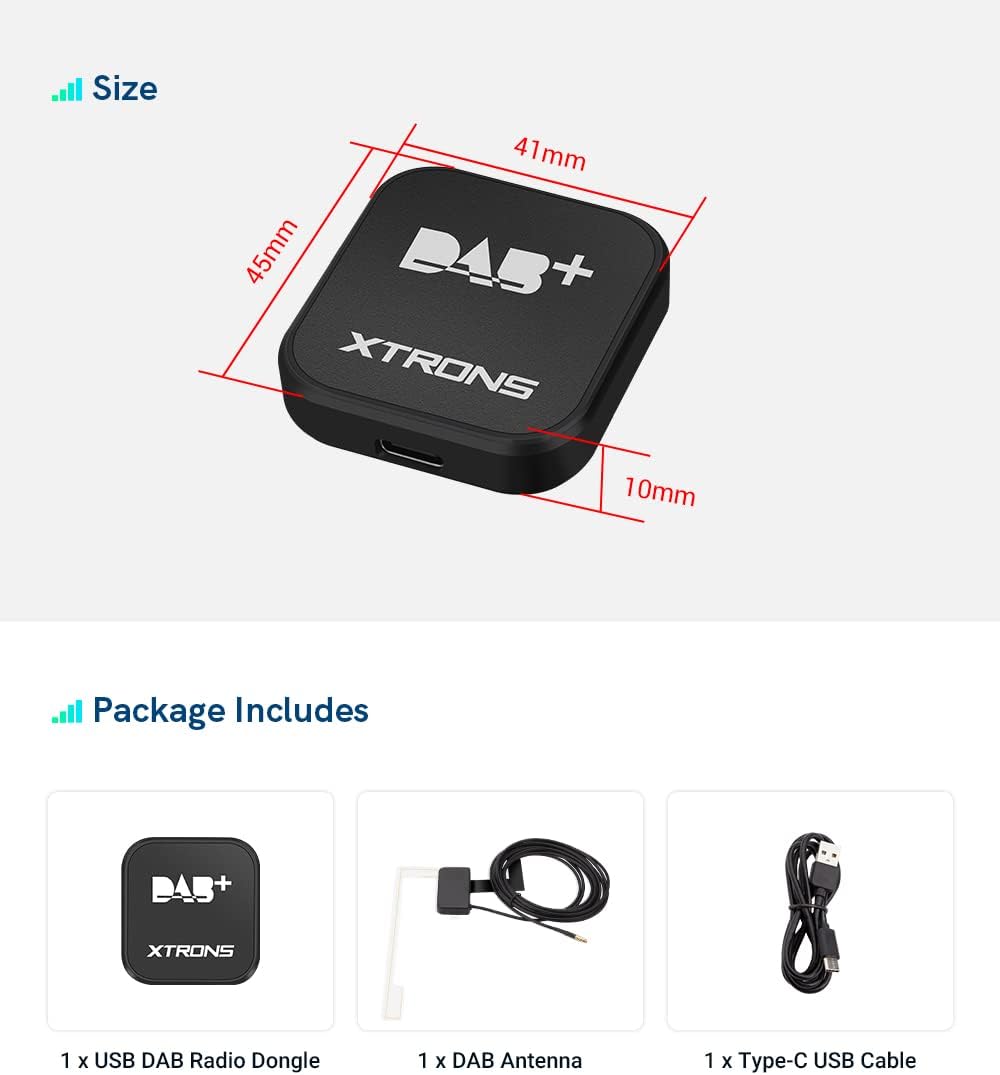 XTRONS DAB Digital Radio Tuner USB Dongle für Auto Android Headunit