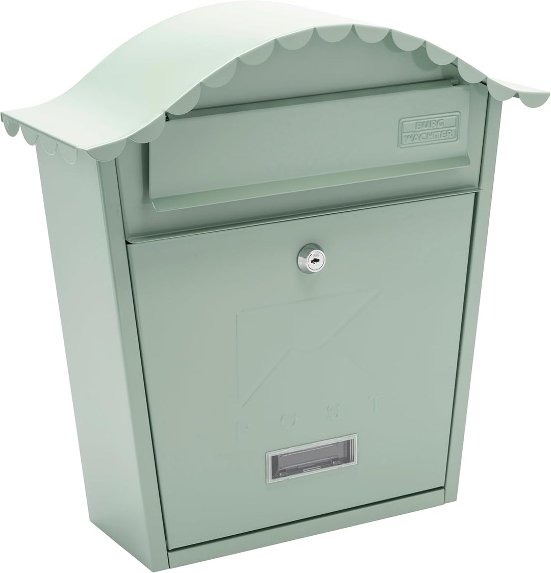 Burg-Wachter MB01CG Classic Briefkasten, Wandmontage, verzinkter Stahl, abschliessbar, wetterfest, C