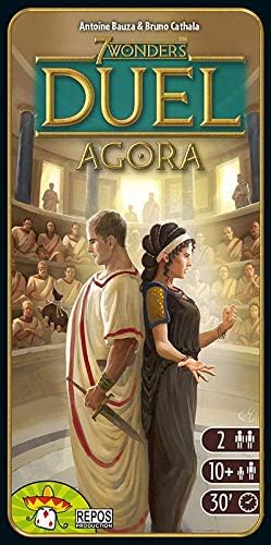 Asmodee 7 Wonders Duel – Agora, Erweiterung, Kennerspiel, Strategiespiel, 2 Spieler, ab 10+ Jahren,