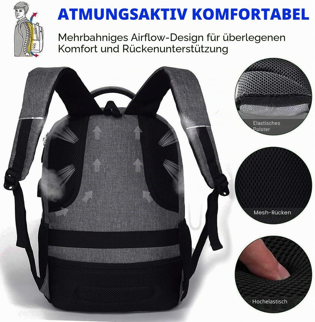 Rucksack Herren Damen Schulrucksack für 17.3 Zoll Laptop Rucksack Arbeit Wasserdicht Business Daypac