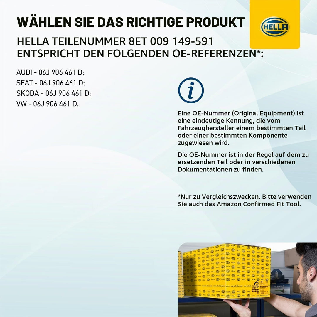 HELLA 8ET 009 149-591 Luftmassenmesser - geschraubt