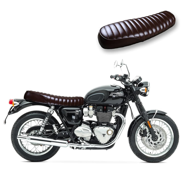 Sitzbank Caferacer kompatibel für Royal Enfield Continental GT 650/535 SL4 Flat braun