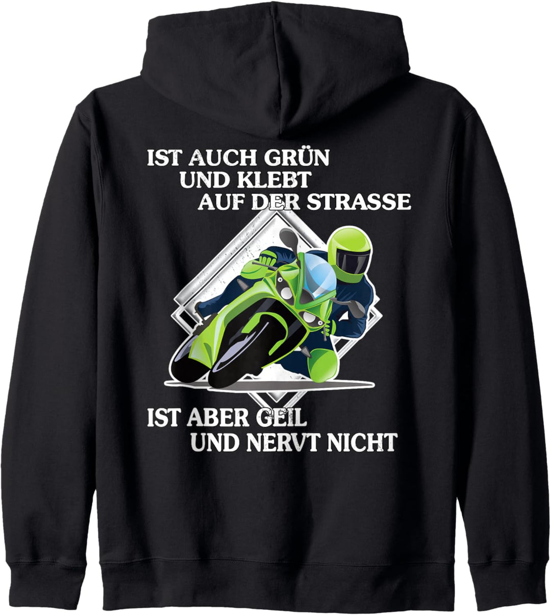 Motorradfahrer Sarkasmus Spruch Biker Für Damen & Herren Kapuzenjacke