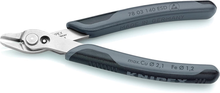 Knipex Electronic Super Knips® XL ESD mit Mehrkomponenten-Hüllen 140 mm (SB-Karte/Blister) 78 03 140