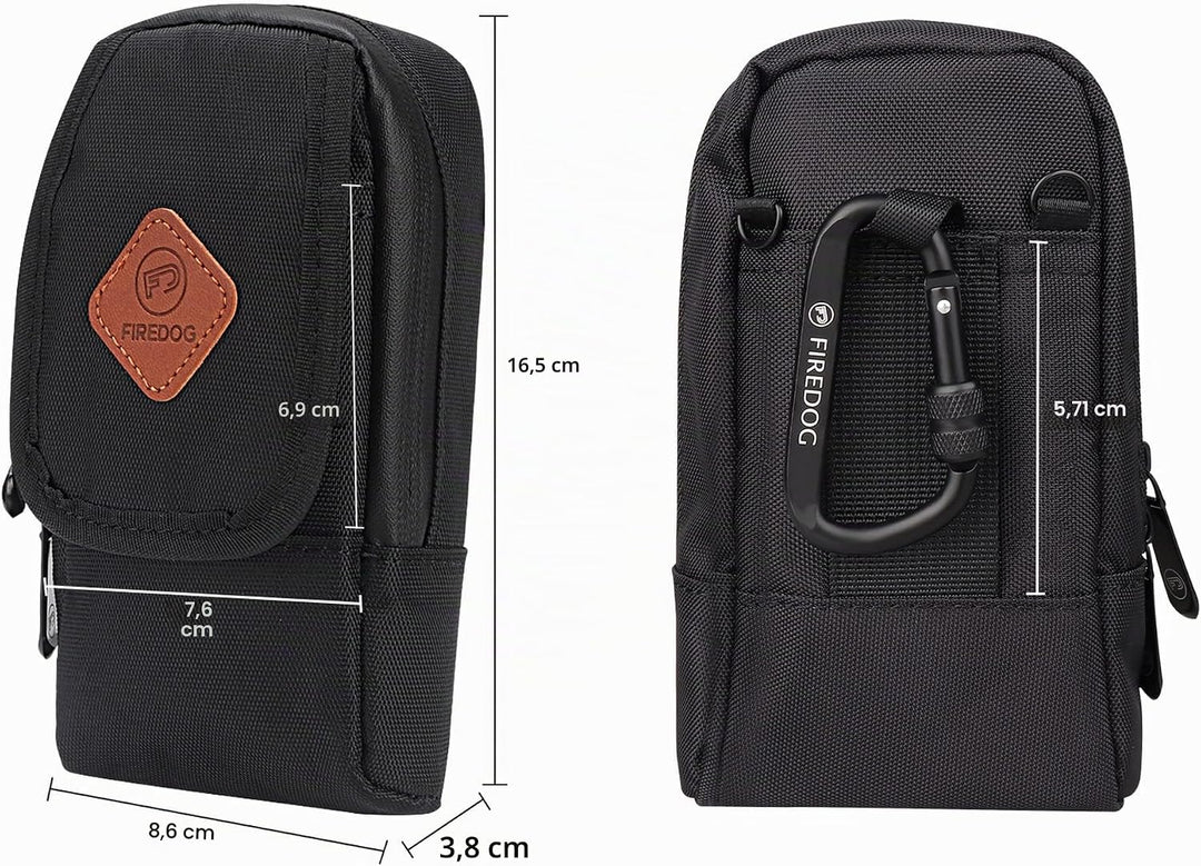 Firedog Geruchssichere Tasche, Taschenformat (Schwarz), Schwarz