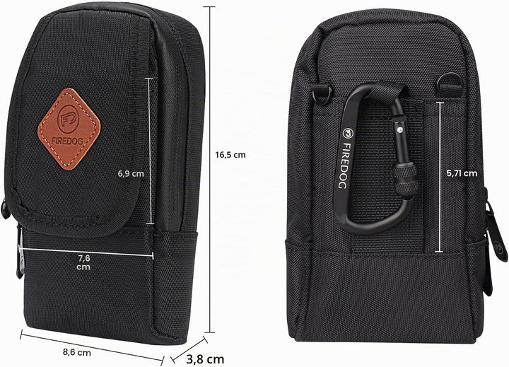 Firedog Geruchssichere Tasche, Taschenformat (Schwarz), Schwarz