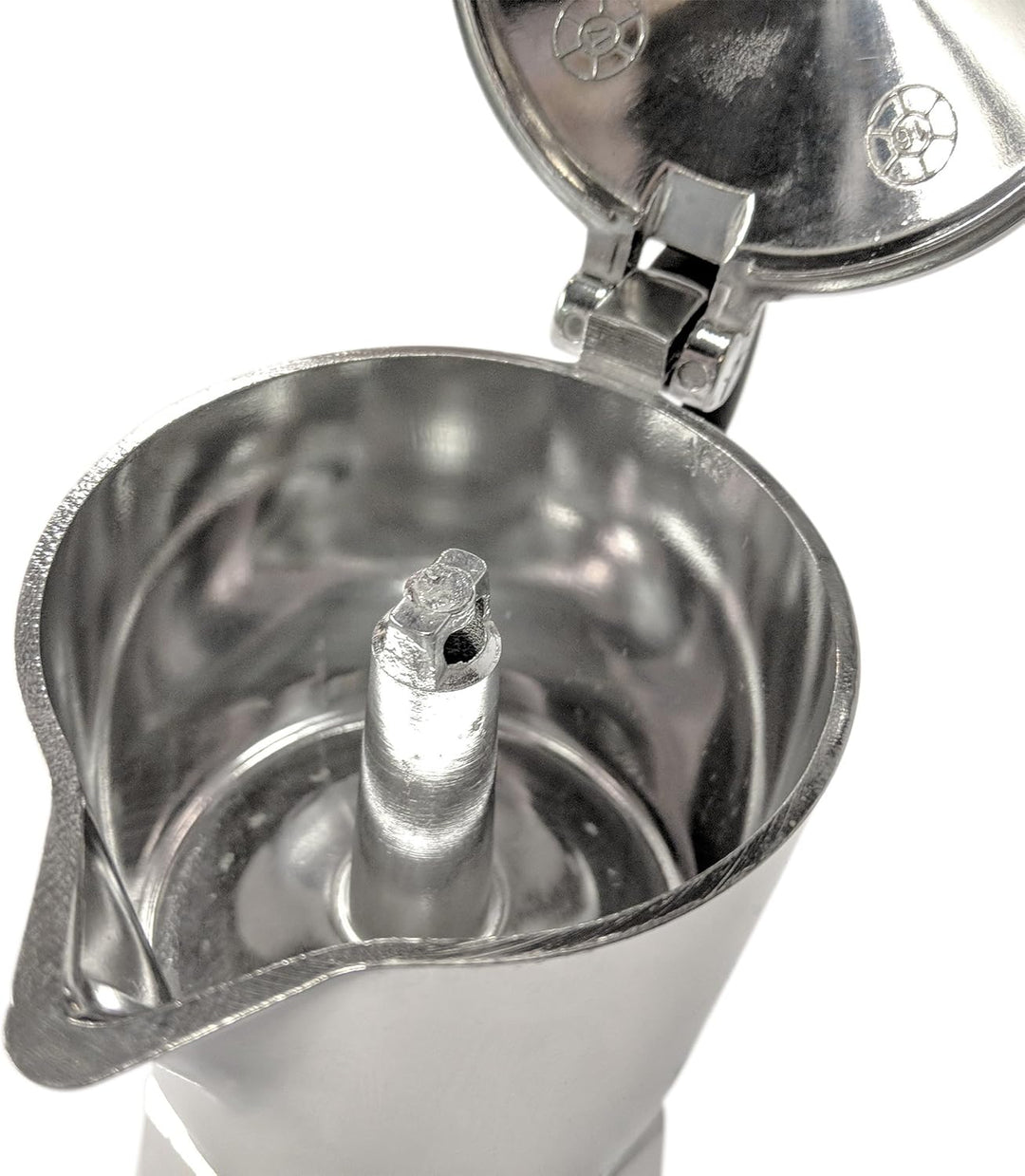 Bialetti 5923 Espressokocher Break für 3 Tassen, schwarz Grau 13x9x17 cm Kaffee Moka, Grau 13x9x17 c