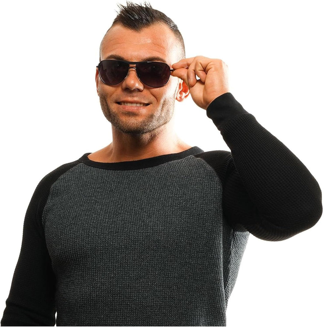 Web Eyewear Herren WE0296 Sonnenbrille, Shiny Black/Gradient Smoke, 66