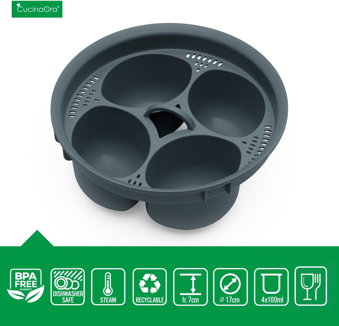 steamEGGS Eierkocher 4 Eier Thermomix Zubehör TM6 TM7 - Egg Boiler - Zubehör für den Thermomix Vorwe