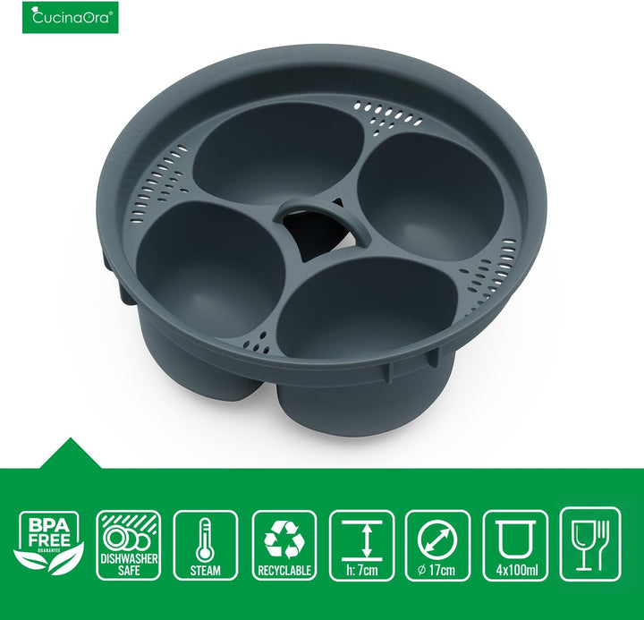 steamEGGS Eierkocher 4 Eier Thermomix Zubehör TM6 TM7 - Egg Boiler - Zubehör für den Thermomix Vorwe
