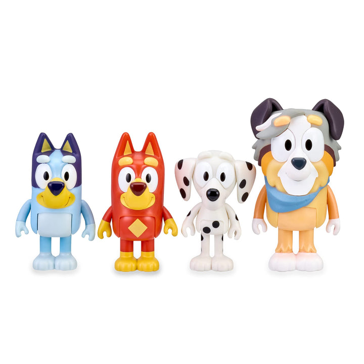 Bluey School Packung mit 4 Figuren, Mehrfarbig, Einheitsgrösse (Famosa BLY09300)