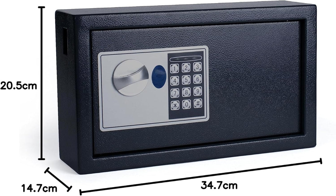 Pavo 8002696 Schlüssel Kasten/Schrank/Tresor, 20 Haken mit seitlichem Schlüsseleinwurf, metall dunke